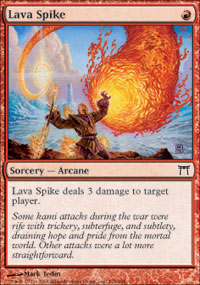 spike burn lava mtg cards mono standard spells magic kamigawa bolt them deck modern face champions monastery swiftspear channelfireball decks