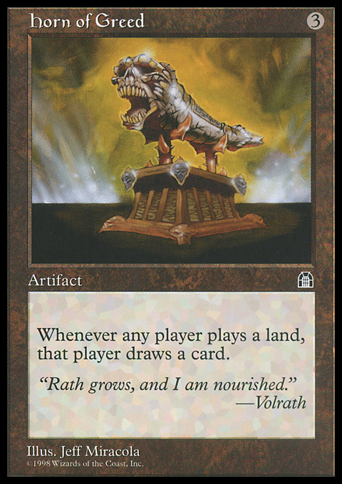 Horn of Greed - Artifact - Cards - MTG Salvation