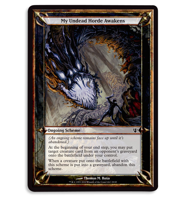 [ARC] Archenemy Scheme Cards, Product Image and Format