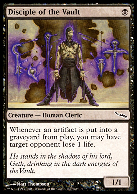 disciple of the vault creature cards mtg salvation