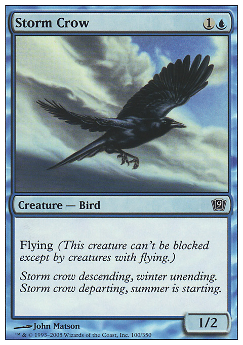 Storm Crow - Creature - Cards - MTG Salvation