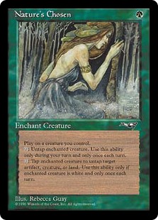 chosen nature cards mtg enchantment magic gatherer alliances natures rating community