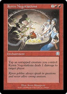 Kyren Negotiations - Enchantment - Cards - MTG Salvation