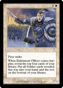 Enlistment Officer - Creature - Cards - MTG Salvation