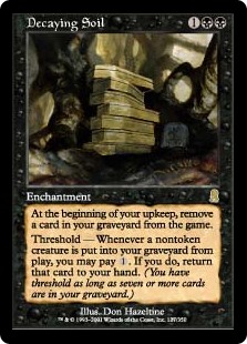 Decaying Soil Enchantment Cards MTG Salvation