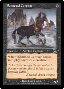 Accursed Centaur - Creature - Cards - MTG Salvation