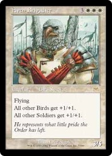 magic aven mtg card brigadier bird cards soldier gathering onslaught tribal commander birds anthem kangee creature keeper glorious aerie rare