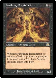 reanimator zombie card creature token cleric magic mtg deck commander cards legacy edh dimir combo create whenever zombies gathering turing