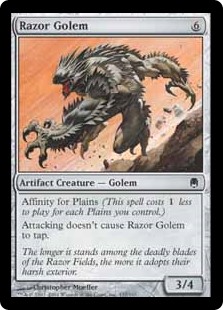 Razor Golem - Artifact - Cards - MTG Salvation