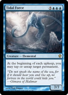 force card tidal commander mtg tap untap cards creature magic gathering deck gateway tapping elemental gatherer azor budget player edition