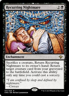 Recurring Nightmare - Enchantment - Cards - MTG Salvation